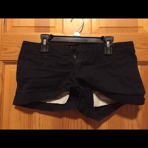 Black Jean Shorts